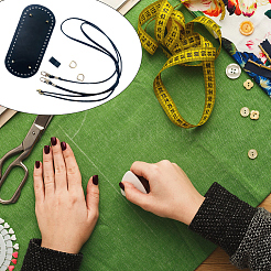 1 сумка ручной работы из искусственной кожи плечевой ремень комплекты аксессуаров&nbsp;DIY-CL0001-03A