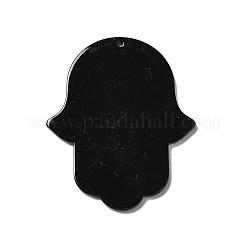 オペークアクリルパーツ  hamsa hand/hand of miriam チャーム  言葉  52.5x43.5x2mm  穴：1.6mm&nbsp;LS-SACR-P016-A04
