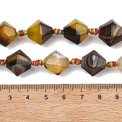 Нити из натурального полосатого агата&nbsp;G-A306-C02-01