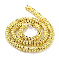 Гальванические бусины из натуральной лавы G-H303-A01-G