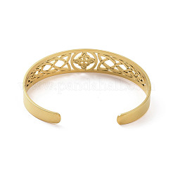 Bracelets manchettes en acier inoxydable 304&nbsp;BJEW-M234-02G