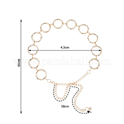 2 шт. 2-цветный сплав цепочка с кольцом поясной ремень FIND-FH0008-49