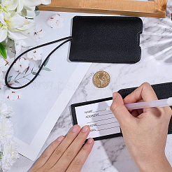 2 шт. выдвижная багажная бирка из искусственной кожи со шнурком&nbsp;AJEW-CL0001-89A