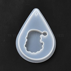 DIY рождественский кулон Санта-Клауса силиконовые Молды для статуй&nbsp;LS-DIY-G056-A04