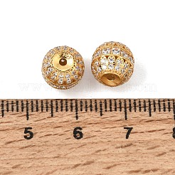 925 micro pavè di perline in argento sterling con zirconi trasparenti&nbsp;SE-CBAF1B2-07G