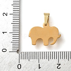 Ciondoli in acciaio inossidabile 304 con micro pavé di zirconi cubici&nbsp;CU-CBA703A-03G-04