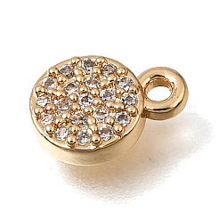 Ciondoli in ottone zirconi chiari micro pavé&nbsp;CU-K001-17G