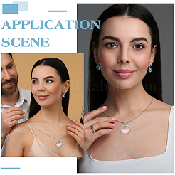 2 шт. подвеска-медальон из нержавеющей стали 304&nbsp;STAS-ME0002-83B-P