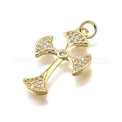 Латунные микро проложить кубического циркония подвески&nbsp;KK-Z100-38G-06