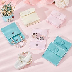 3 цвет квадратные бархатные мешочки для украшений TP-CP0001-03B