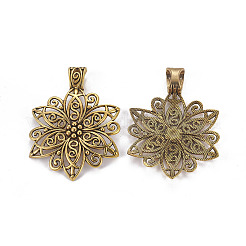 Alliage de style tibétain pendentifs focaux&nbsp;LS-GLF9727Y-NF