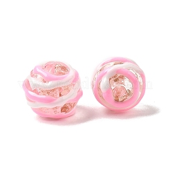 Бусины ручной работы из эмали с золотым песком&nbsp;LAMP-B035-03E