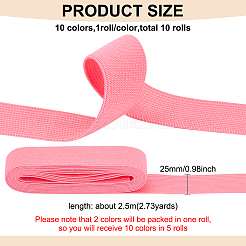 25м 10-х цветная плоская эластичная резинка EC-BC0001-50