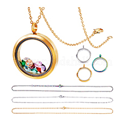 DIY-Kits zur Herstellung von Halsketten mit Anhänger&nbsp;STAS-PH0006-46