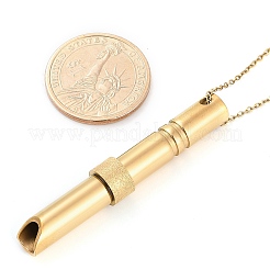 Дышащие ожерелья из нержавеющей стали 304 с цепочкой NJEW-M050-01G