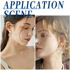 40 шт. 2-х цветная фурнитура для сережек-гвоздиков из нержавеющей стали 304 STAS-SC0005-68