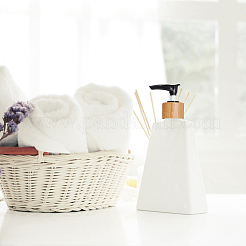 Пластиковый и бамбуковый насос для замены верхней части бутылки&nbsp;LS-MRMJ-WH0087-12A