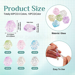 Стеклянные бусины с гальваническим покрытием &nbsp;EGLA-TA0001-91B