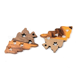 Colgantes de resina y madera de nogal&nbsp;RESI-S389-006A-A01