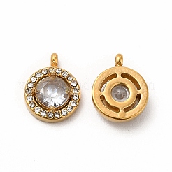 Подвески из нержавеющей стали 304 с кубическим цирконием&nbsp;STAS-A076-05G-04