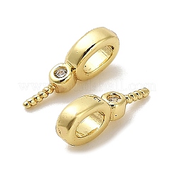 Латунный микро-паве кубический кубик циркония жемчужина KK-S397-01A