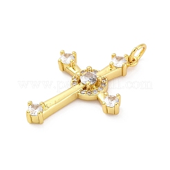 Латунные микро проложить кубического циркония подвески KK-U066-09G