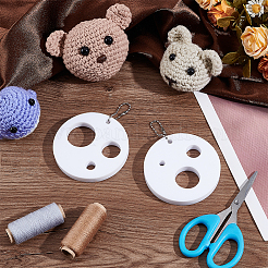 Акриловые безопасные инструменты для измерения размера глаз&nbsp;AJEW-BC0008-29A