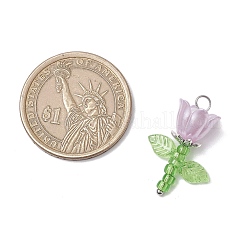 Подвески из акриловых бусин и пластиковых бусин с имитацией жемчуга и японского бисера PALLOY-JF03826-01