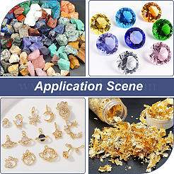 Круглая прозрачная пластиковая коробка для хранения бриллиантов&nbsp;CON-WH20003-01B-01