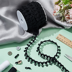 1 комплект полиэстеровой эластичной отделки с петлями для пуговиц OCOR-BC0006-93A