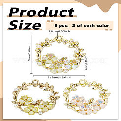 Подвески из сплава 6шт 3 цветов&nbsp;FIND-LP0005-73