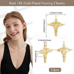 12шт латунные подвески&nbsp;KK-BBC0019-76