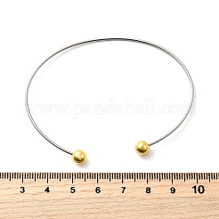 Изготовление браслета-манжеты из нержавеющей стали 201 толщиной 1.2 мм BJEW-Z144-01GP-01