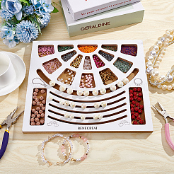 Доска для дизайна из деревянных бусин TOOL-WH0052-06