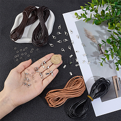 Kit fai da te per realizzare collane e braccialetti in cordoncino di pelle bovina&nbsp;DIY-CL0002-45