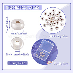 925 стерлингов серебряные шарики Spacer&nbsp;STER-TA0001-40A