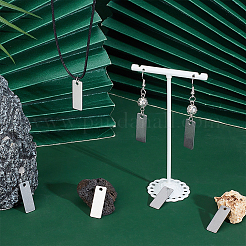 80 шт. 304 нержавеющая сталь штампованная пустая бирка подвеска&nbsp;STAS-UN0054-24