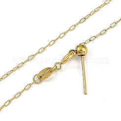 Ионное покрытие (ip) 304 нержавеющая сталь кабель цепи ожерелья NJEW-H042-02G