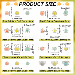 234 шт. Прозрачные акриловые бусины TACR-PH0001-68