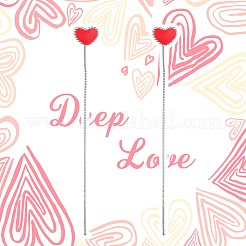 Серьги из стерлингового серебра с родиевым покрытием JE585C