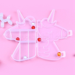 8 пластиковая коробка-органайзер в форме единорога&nbsp;LS-ANIM-PW0001-114