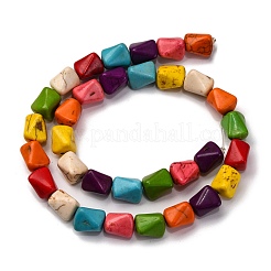 Синтетических нитей бирюзовые бусы G-C147-19