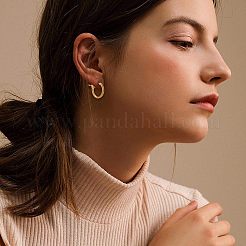 Латунные серьги обруча&nbsp;KK-FH0001-26