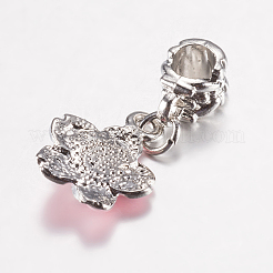 Тибетский стиль сплава эмаль европейские подвески с подвесками&nbsp;LS-PALLOY-F199-45C