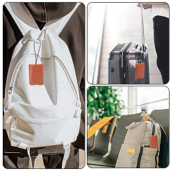 2 шт. выдвижная багажная бирка из искусственной кожи со шнурком&nbsp;AJEW-CL0001-89F