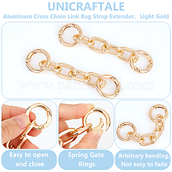Extension de sangle de sac à maillons croisés en aluminium&nbsp;LS-FIND-WH0418-79KCG