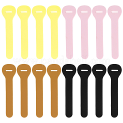 24 Stück 4 Farben PVC-Reißverschlusslaschen&nbsp;PVC-GF0001-02B-02