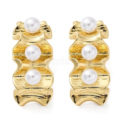 Латунь серьги&nbsp;EJEW-R016-25G