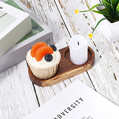 Деревянные резные коврики для чашек&nbsp;AJEW-WH20048-39D