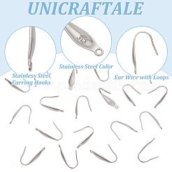 80 шт. крючки для сережек из хирургической нержавеющей стали 316&nbsp;STAS-UN0034-73